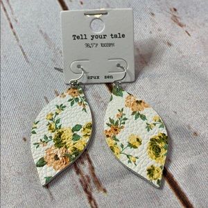Tell Your Tale Leather Earrings